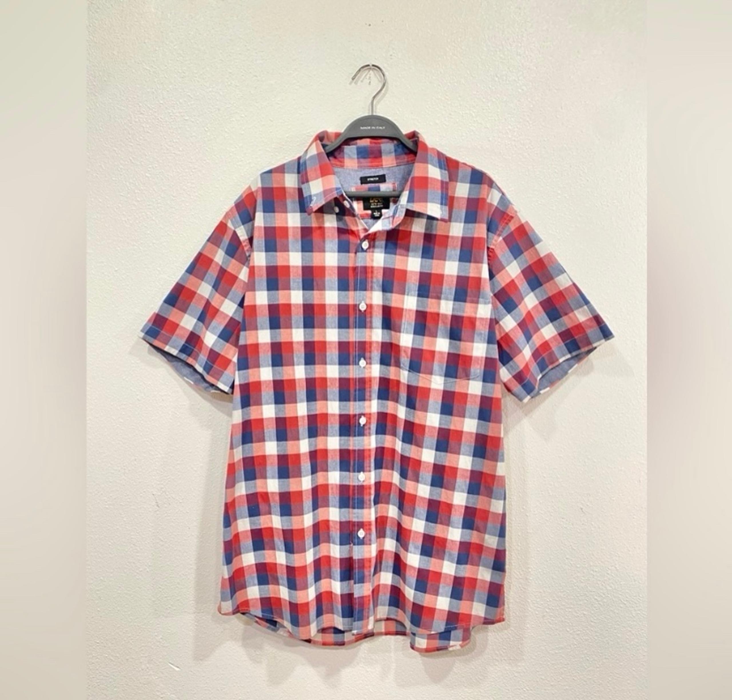 LEE - Men’s Casual Plaid Button Down Shirt