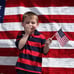 USA 4x6 in Wooden Stick Flag - July 4th Decoration