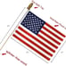 USA 4x6 in Wooden Stick Flag - July 4th Decoration