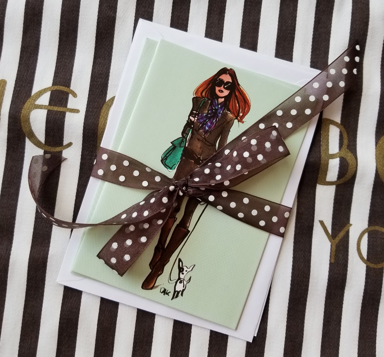 Henri Bendel Illustrator Izak Zenou City Bendel Girl Notecards and Envelope Set