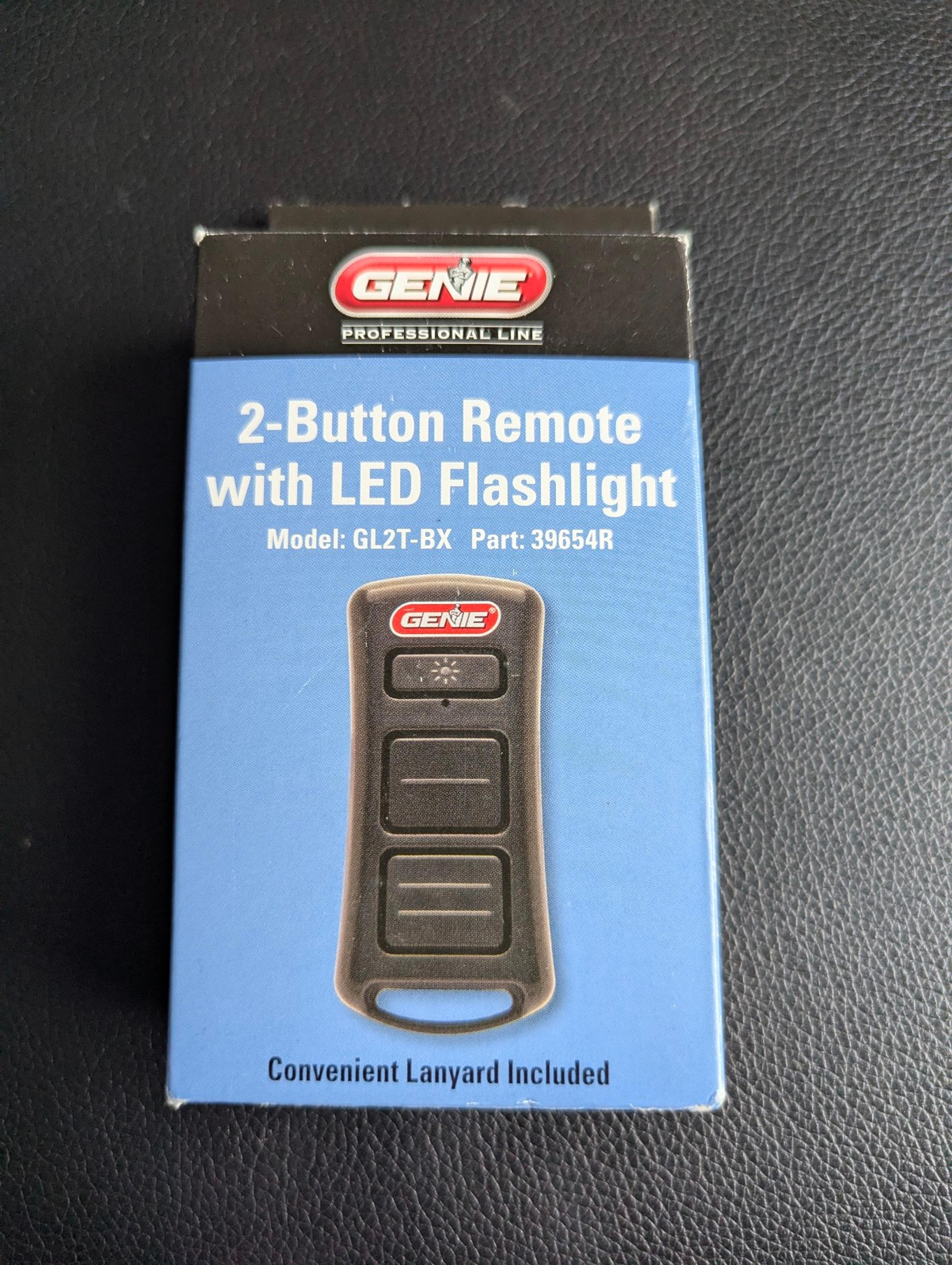The Genie Company 2-Button Garage Door Opener Flashlight remote GL2T-BX