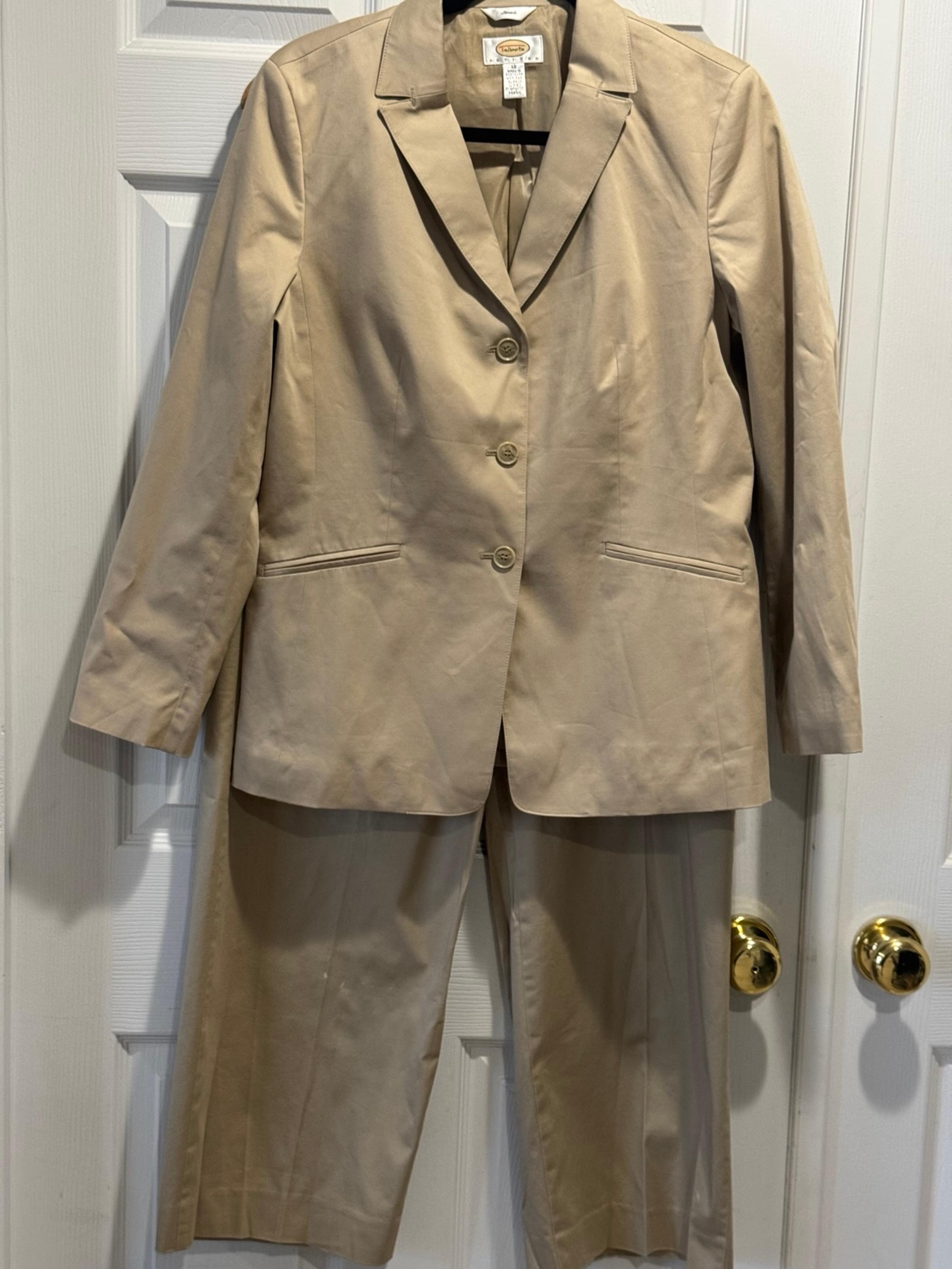 Talbots Petites Tan Suit Set - Classic & Professional