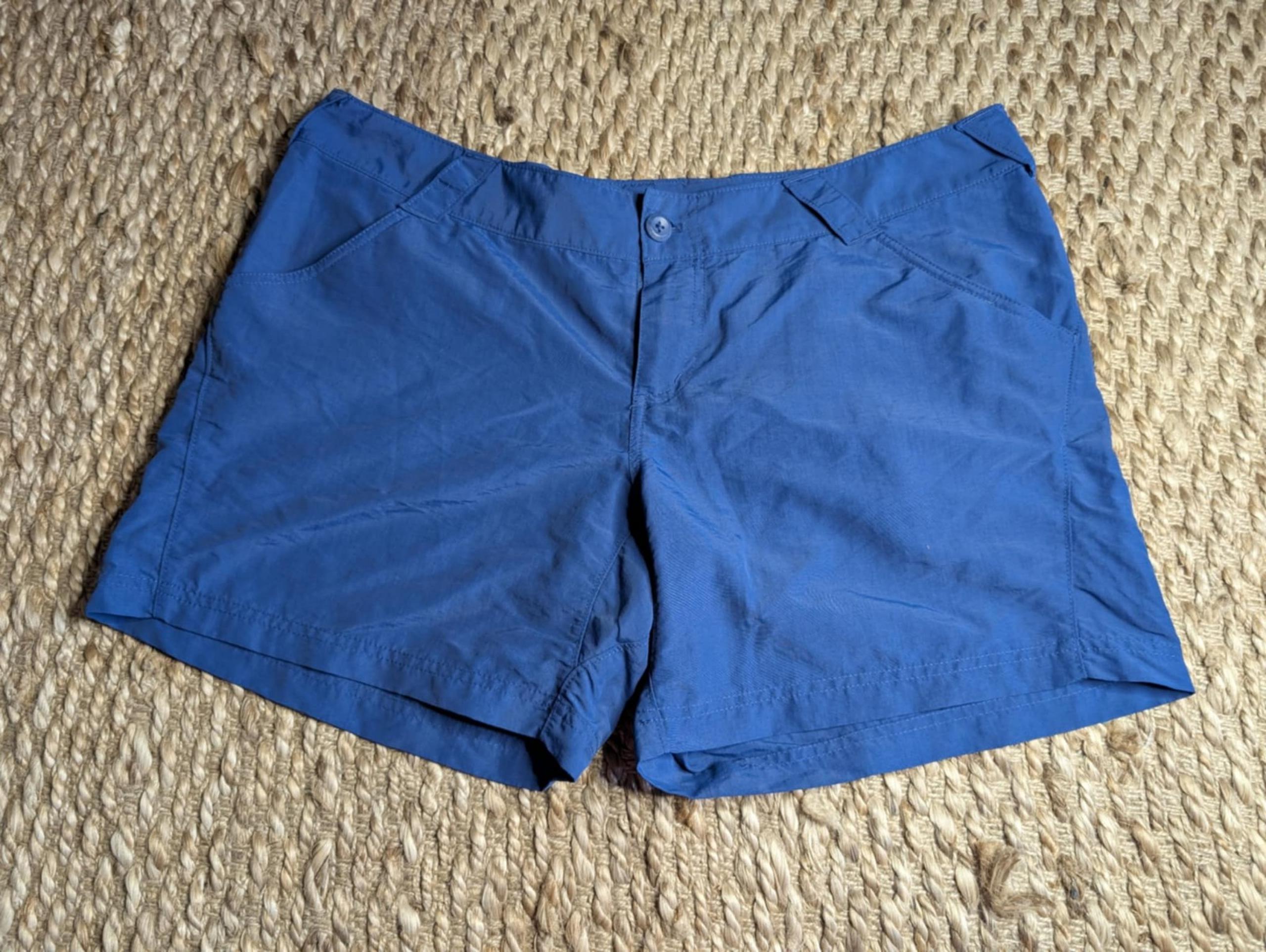 Columbia PFG Women's Shorts Size XL Blue Fishing Outdoors Nylon Zip Pocket
