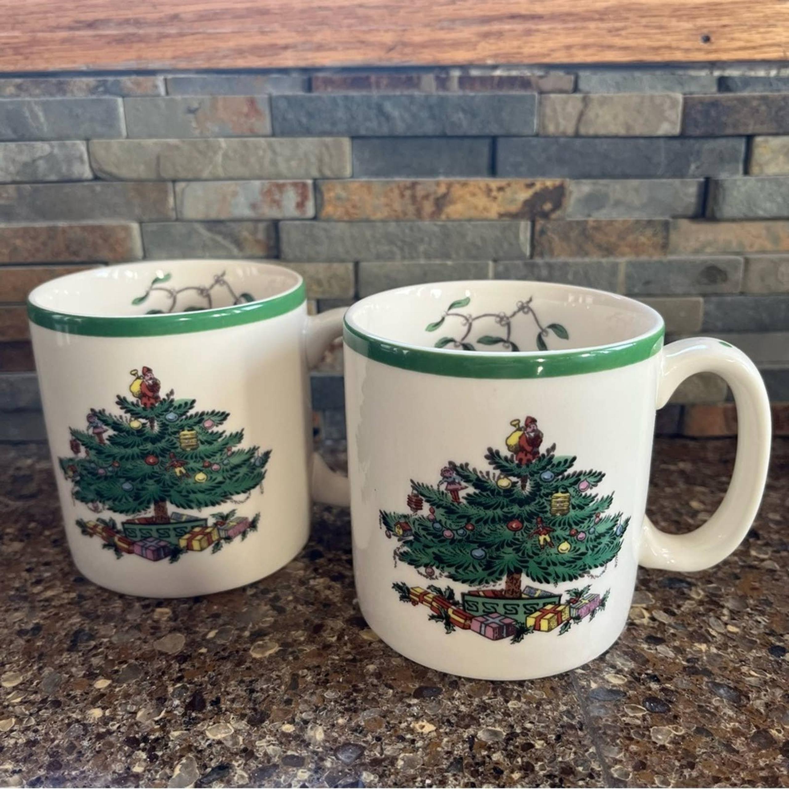 Spode Christmas tree mug set