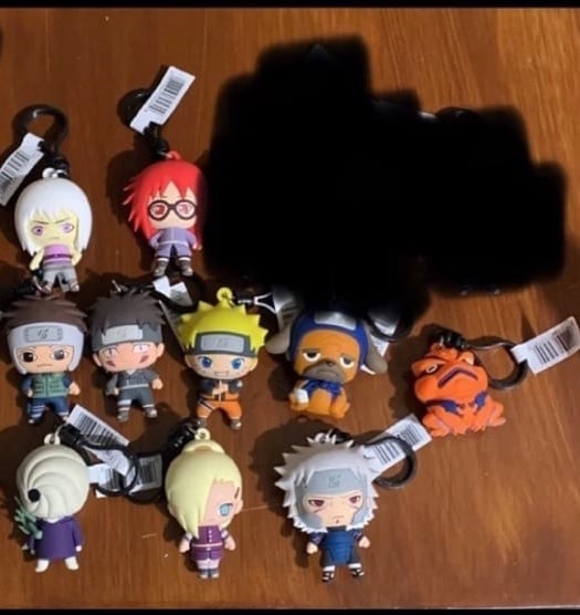 Naruto 3D Bag Clip Lot