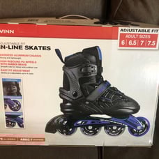 Schwinn Inline Skates Adjustable Adult 6-7.5 Black 76 mm wheels Exercise Gift