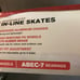 Schwinn Inline Skates Adjustable Adult 6-7.5 Black 76 mm wheels Exercise Gift
