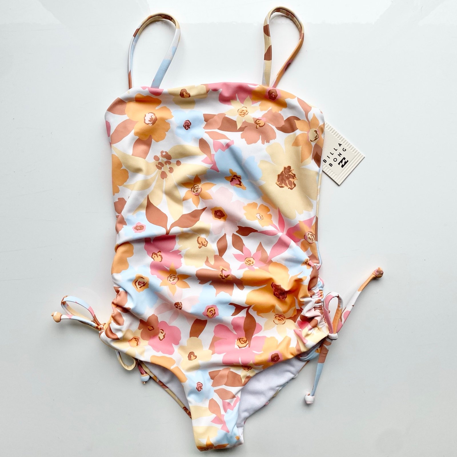 NEW Billabong Girl’s “Walk in the Sun” one piece swimsuit in size 7
