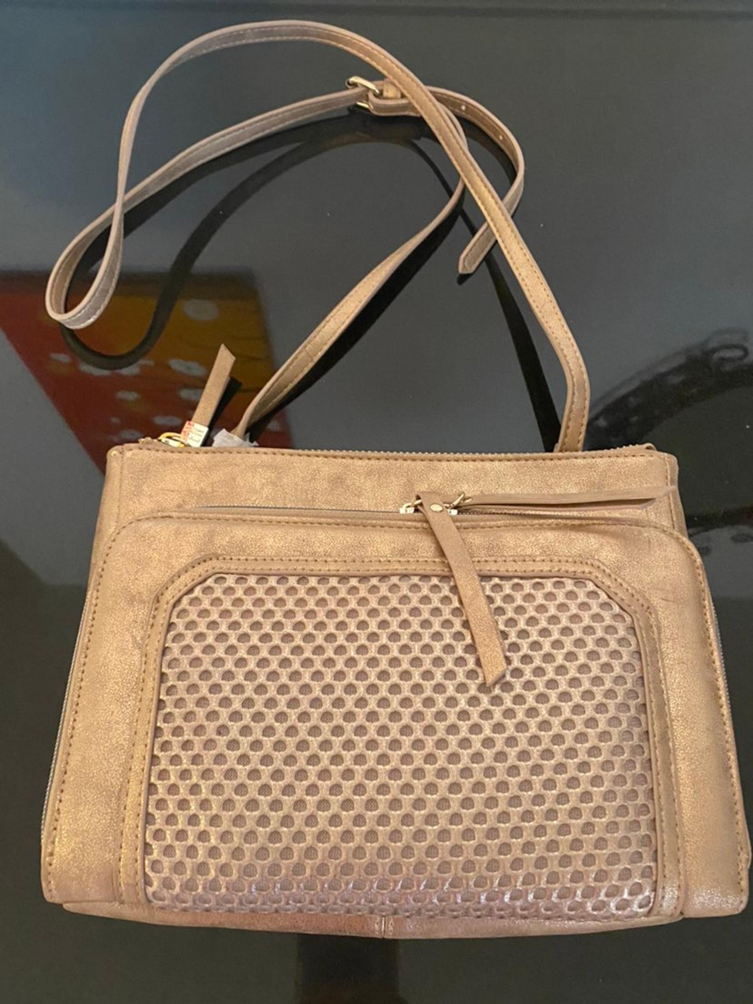 NWOT Steven by Steve Madden Rose Gold Leather Crossbody Purse