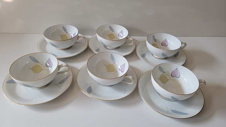 Eschenbach MCM Spring Theme Cup and Saucer Set Bavaria Germany