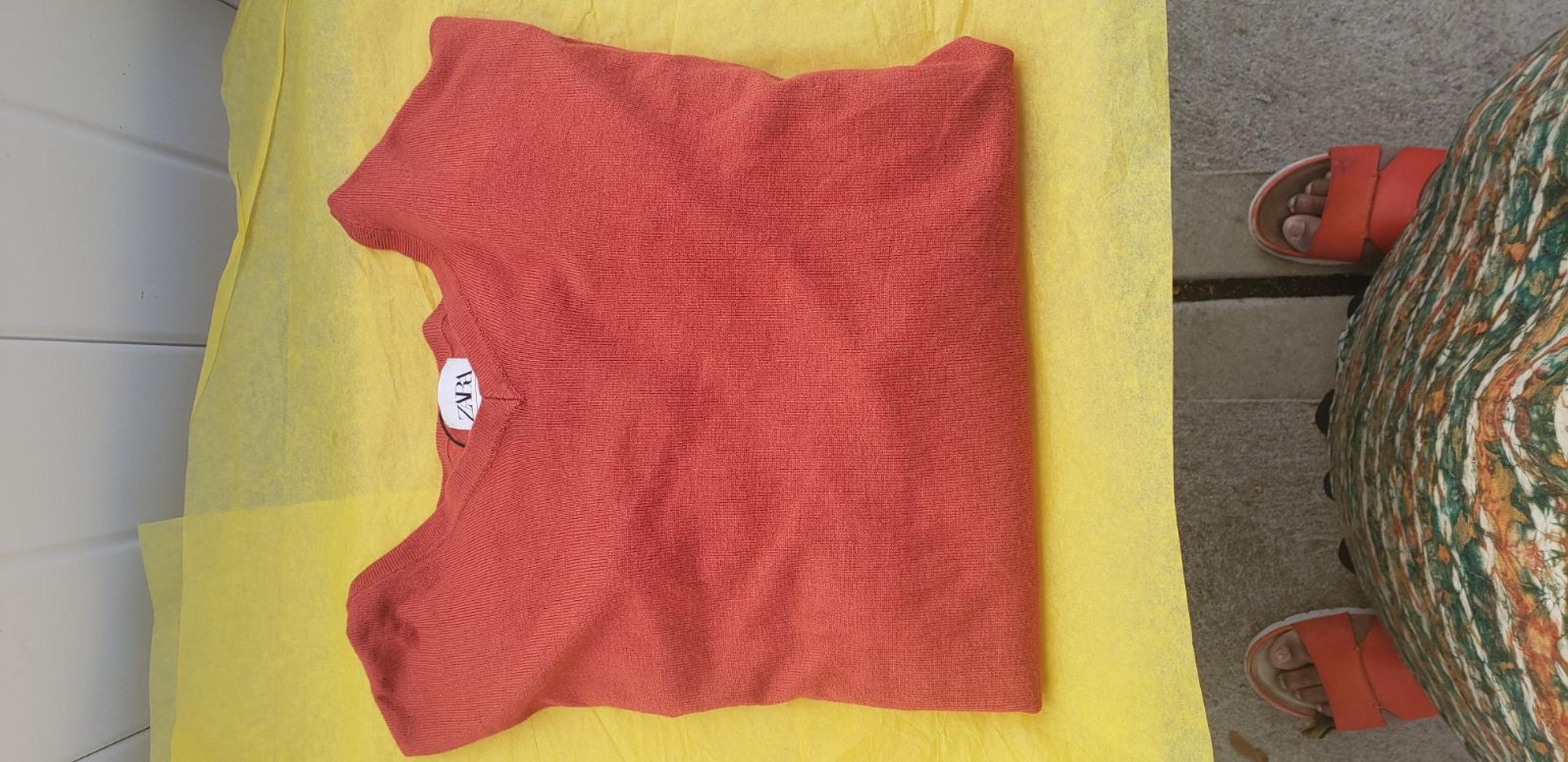 ZARA sweater men's V neck long sleeve