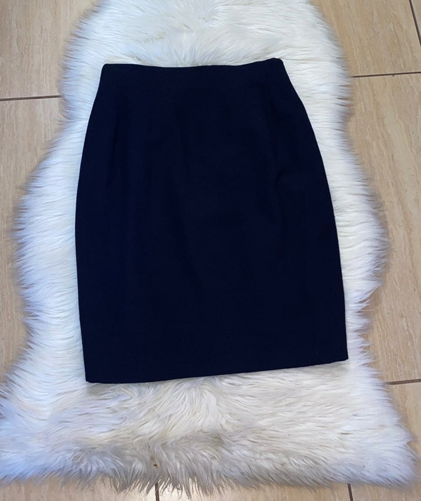 Celine Paris Wool Pencil Skirt