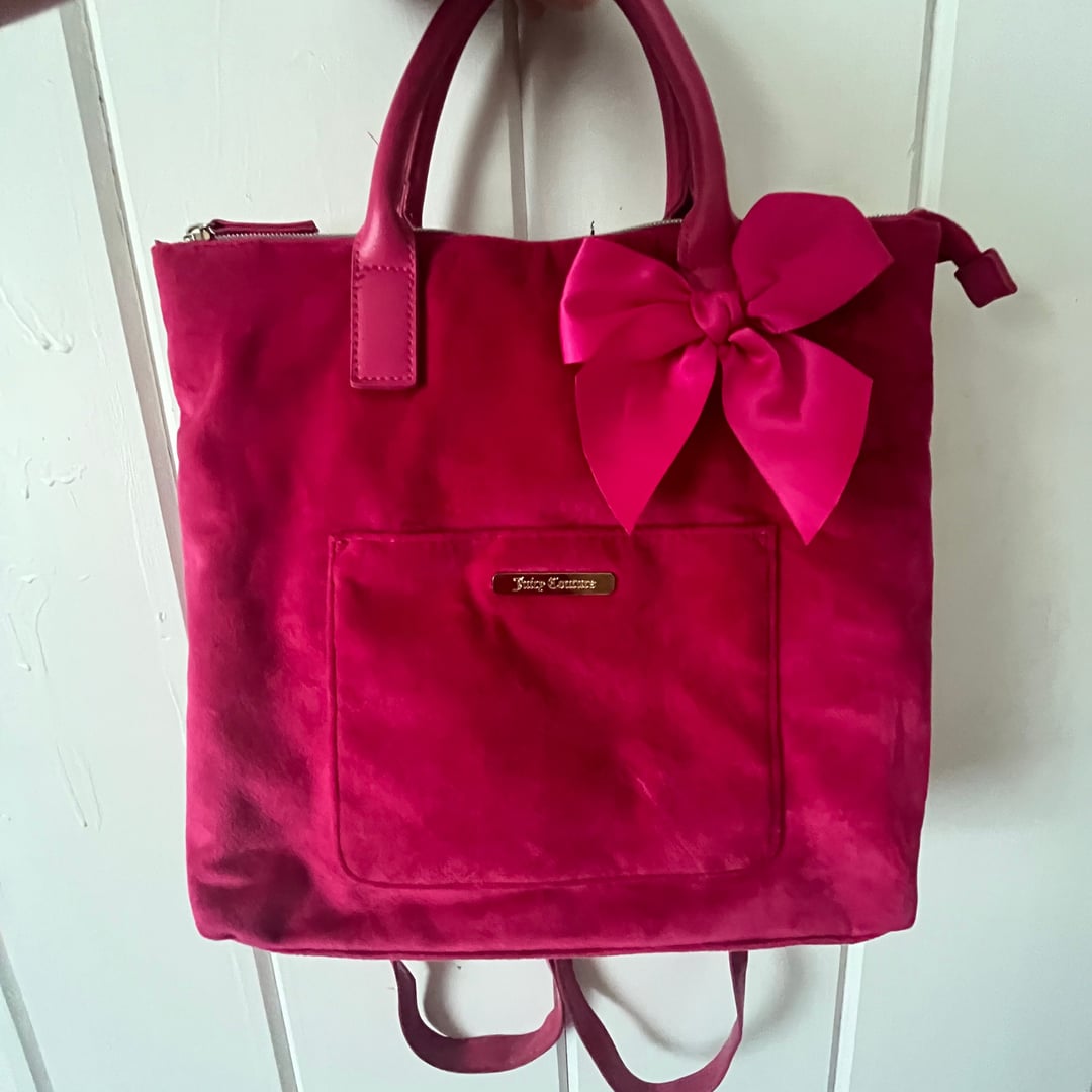 Juicy Coture Pink Velvet Backpack