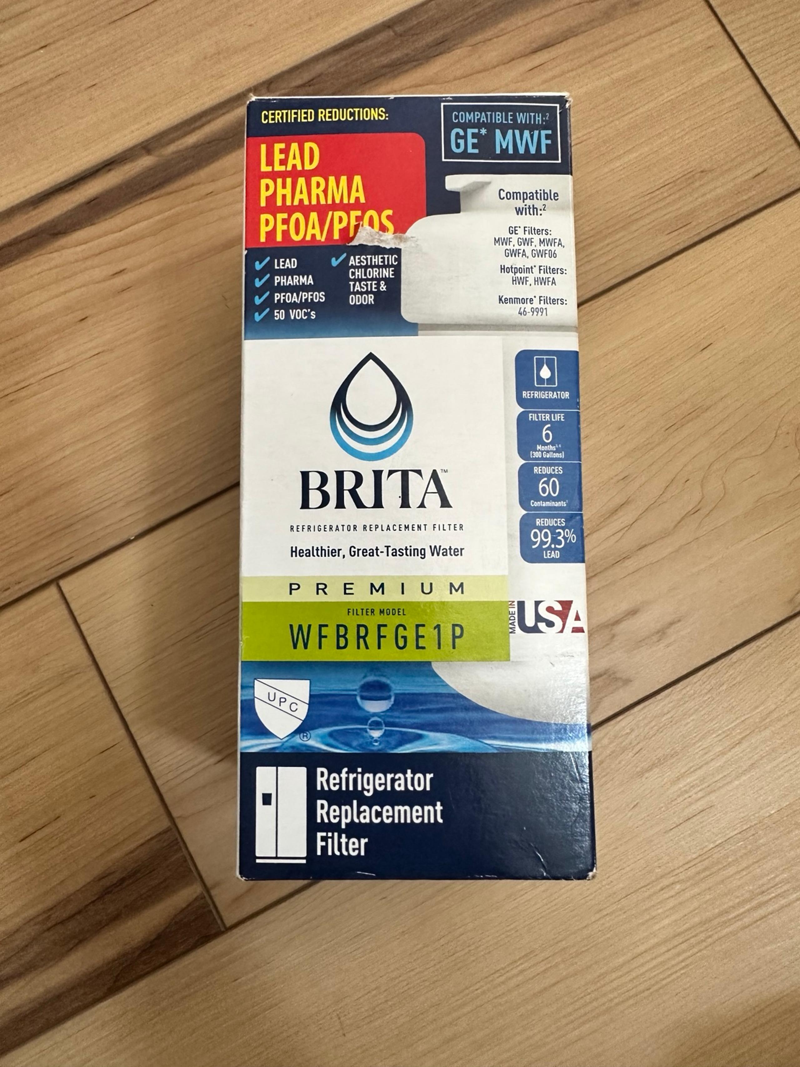 Brita Refrigerator Replacement Filter, Model WFBRFGE1P