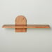 20 Asymmetrical Arch Floating Wood Shelf Brown - Hearth & Hand™ with Magnolia