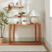 20 Asymmetrical Arch Floating Wood Shelf Brown - Hearth & Hand™ with Magnolia