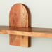 20 Asymmetrical Arch Floating Wood Shelf Brown - Hearth & Hand™ with Magnolia