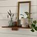 20 Asymmetrical Arch Floating Wood Shelf Brown - Hearth & Hand™ with Magnolia