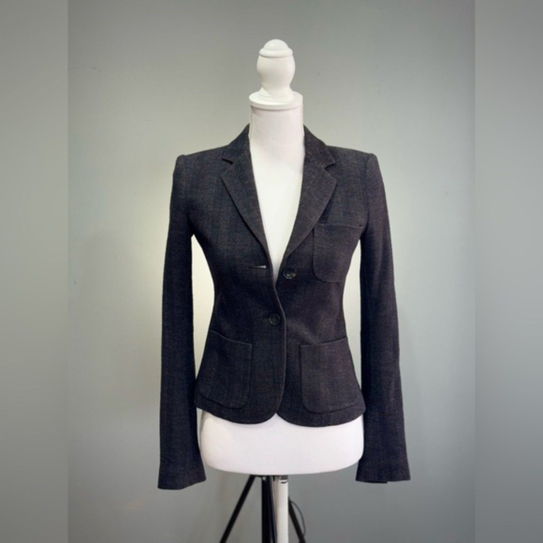 CLEARANCE! Gray Theory Herringbone Blazer Size 00 EUC
