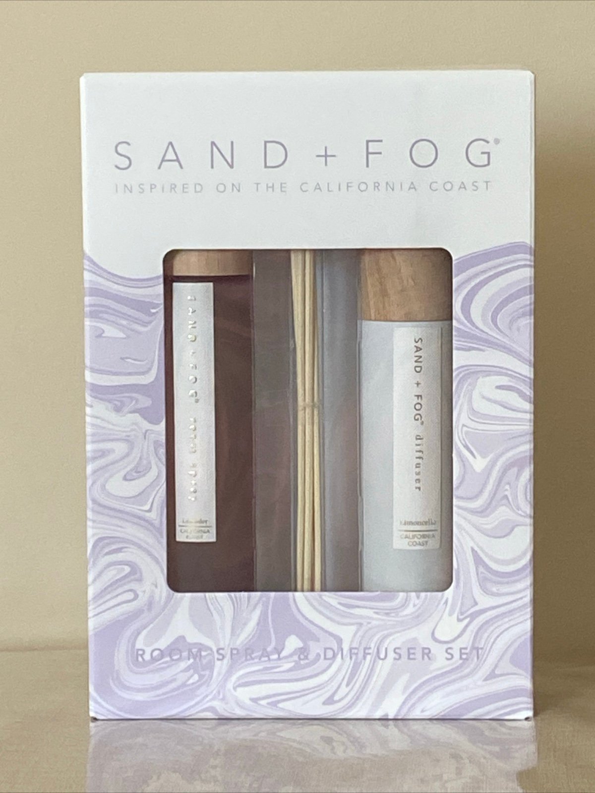 Sand + Fog Room Spray & Diffuser Set- Lavender Spray & Limoncello Diffuser 100ml