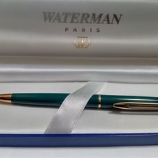 WATERMAN Green Ballpoint Pen with Dedicated Case