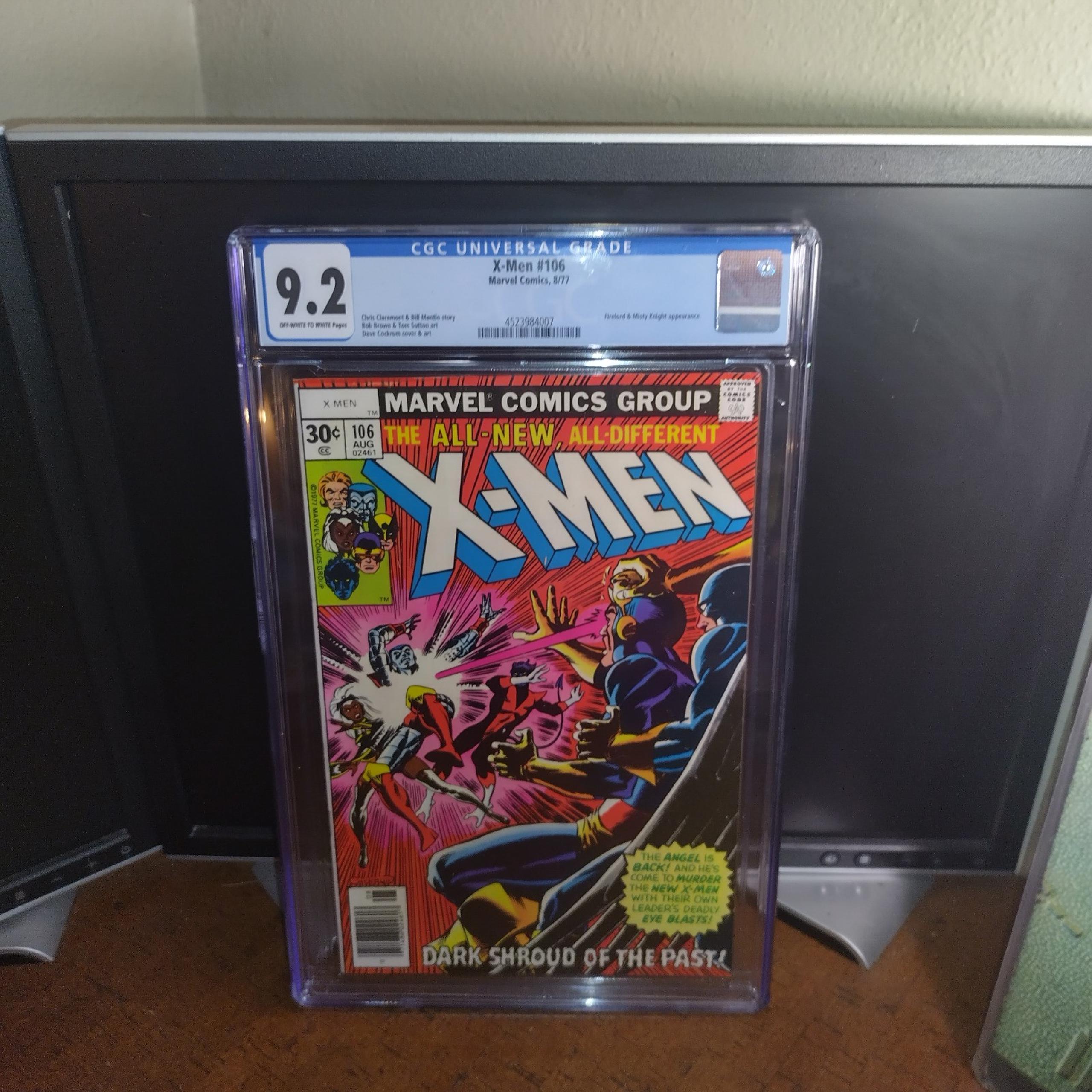 VINTAGE 1977 CGC Graded Collectable X-Men #106 Marvel $.35 Comic Book
