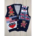 Vintage 1990s Sweater Loft Patriotic Teddy Bear Granny Teacher Sweater Vest M