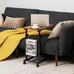 C-Shaped End Table, Height Adjustable Sofa Side Table, Rolling Coffee Table
