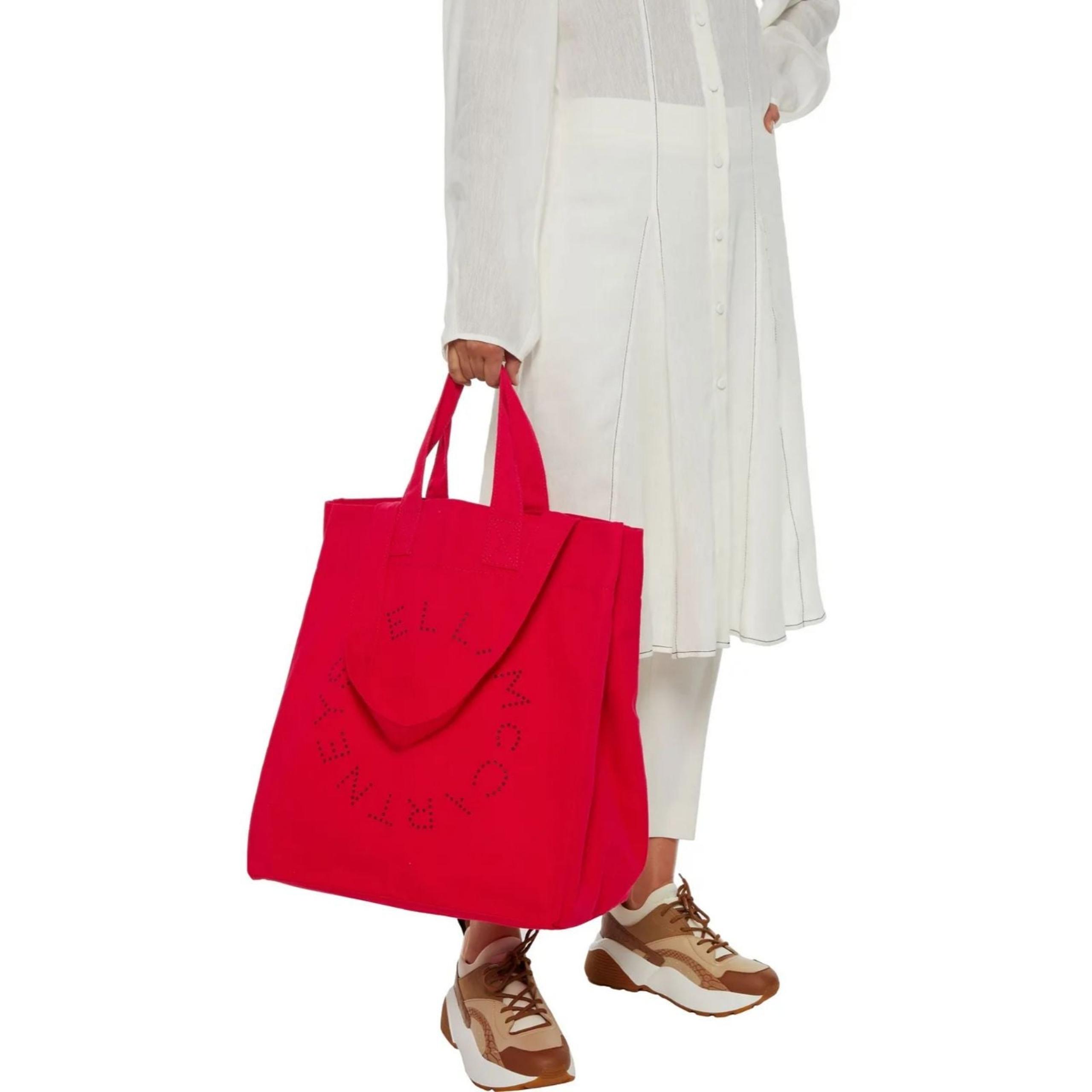 Stella McCartney Red Canvas Tote