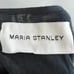 MARIA STANLEY Hamline Blouse Top Black White Cosmos Puff Sleeve Square Neck Sz L