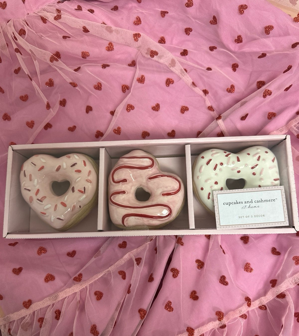 Cupcakes and Cashmere Valentine Heart Donuts