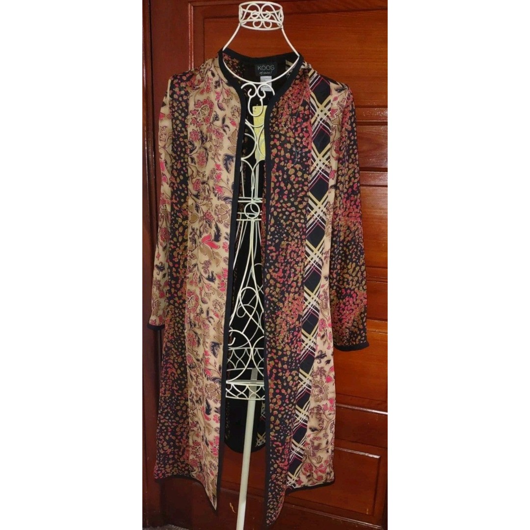 NWT Sz Small Koos of Course Womens Cardigan Sweater Duster Art to Wear Quilted