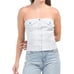 NWT ZARA Button Front Tube Top