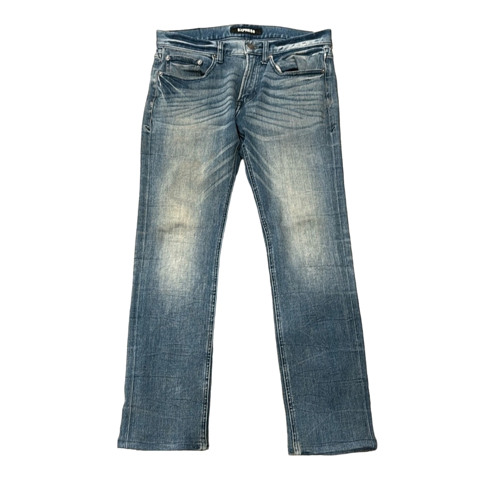 Express Men's Stretch Slim Fit Jeans Medium Wash Size 30