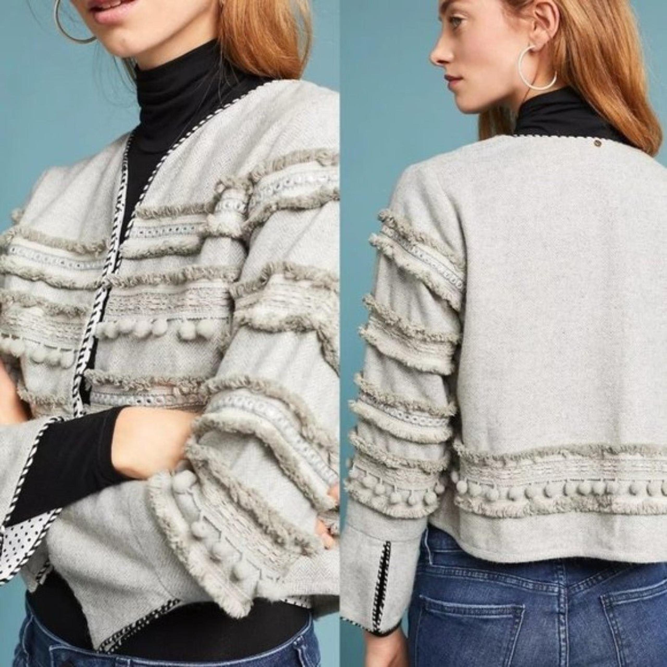 Anthropologie Harlyn Annapolis Pommed Jacket Size Medium NWOT $138
