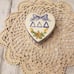 Vtg. ΔΔΔ Heart Sorority Jewelry Box - 4