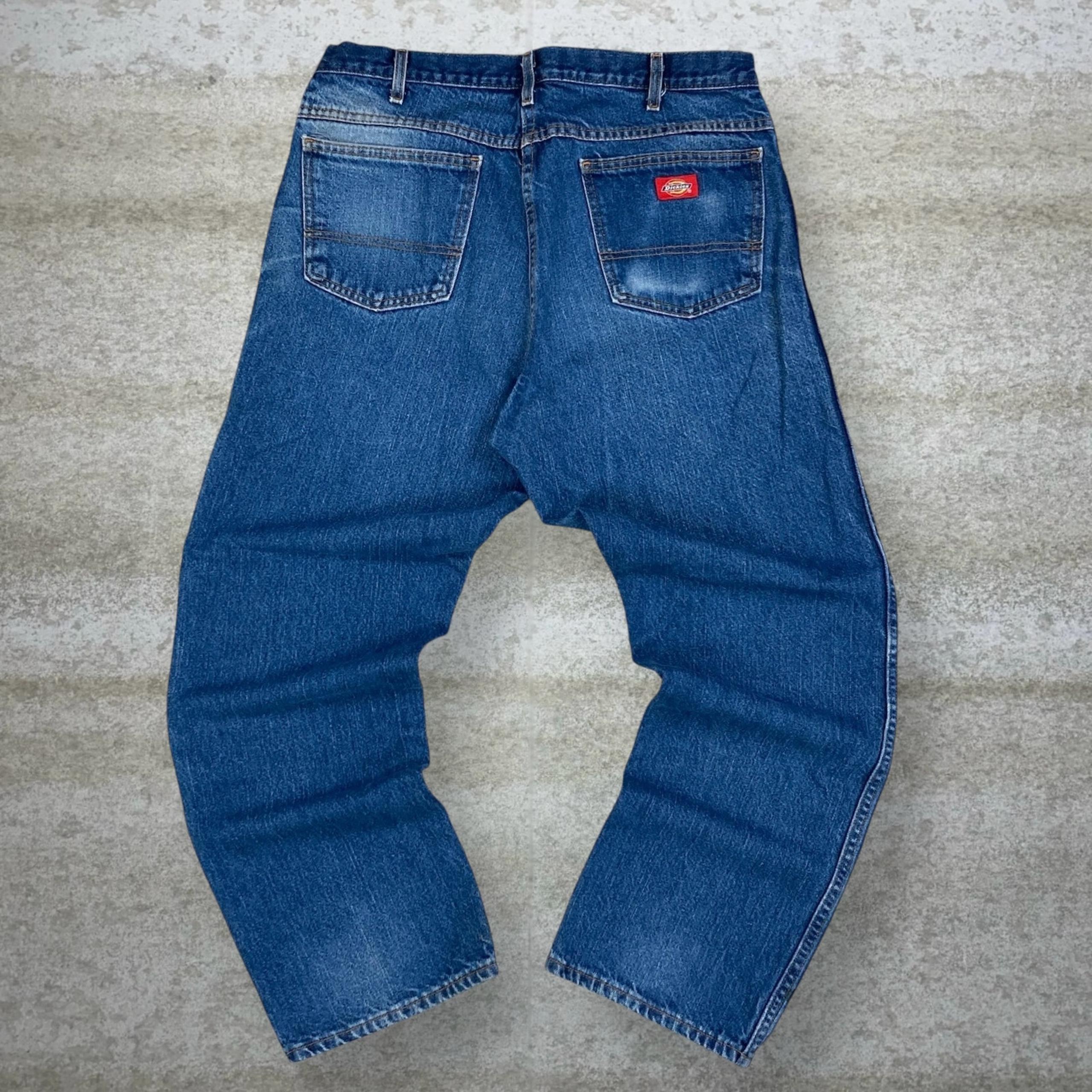 Vintage Dickies Jeans Relaxed Fit Medium Wash Denim 90s