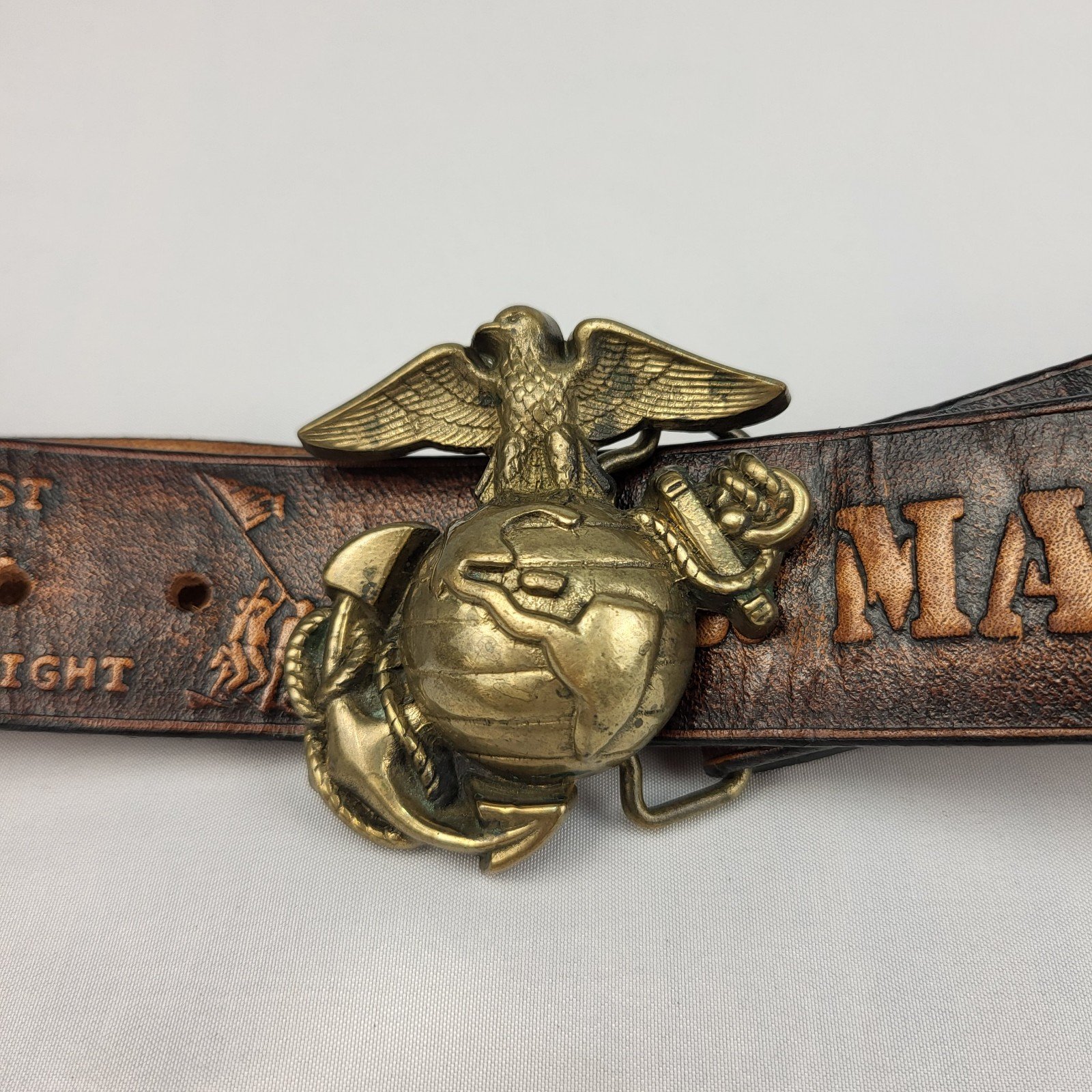 marine corps belt buckle