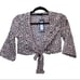Nasty Gal Animal Spot Tie Front Beach Top and Trousers 2
