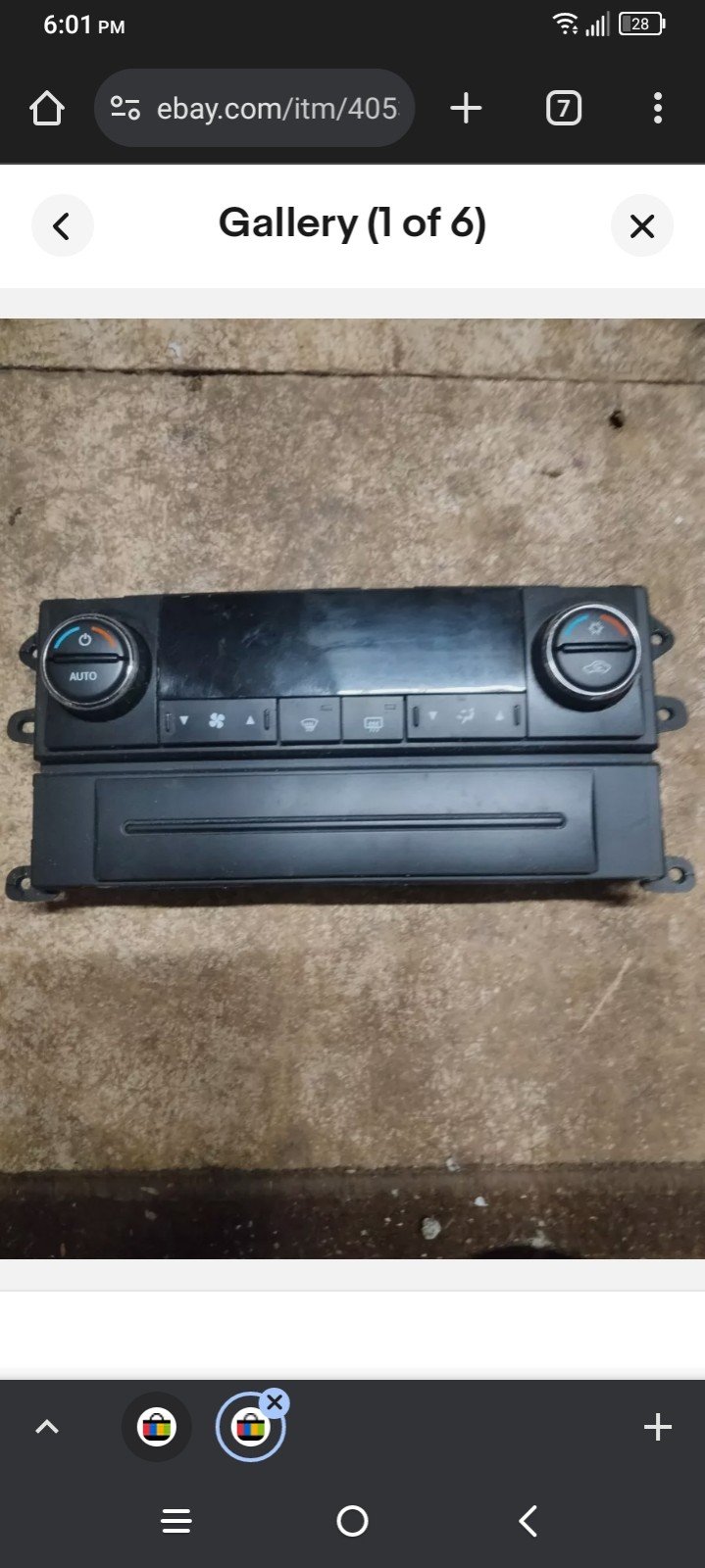 09-10 Journey P5511893AE Climate Control Panel Temperature Unit A/C Heater