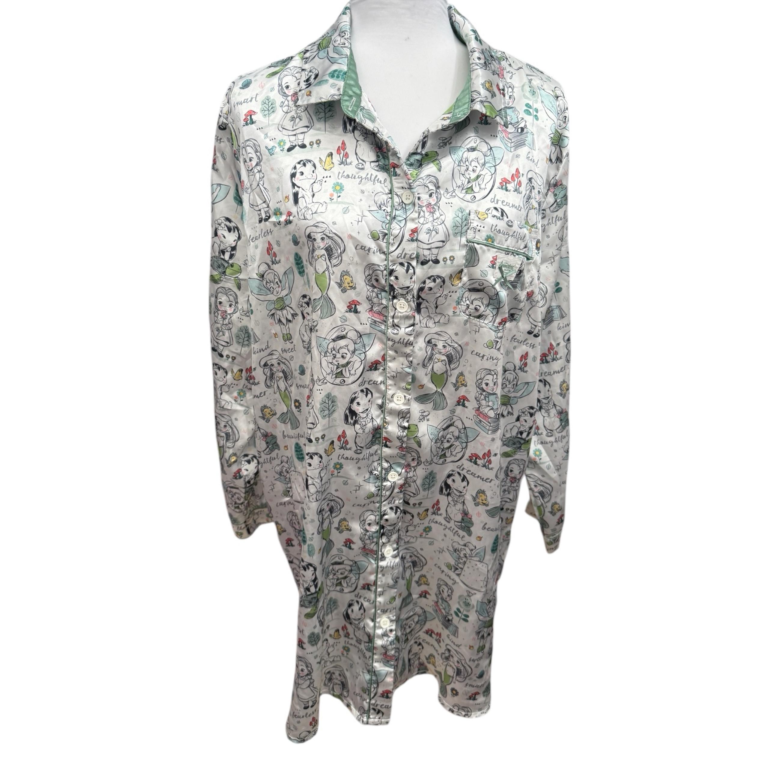 Disney Animators’ Collection Size L Women’s Satin Sleep Shirt Nightgown Rare