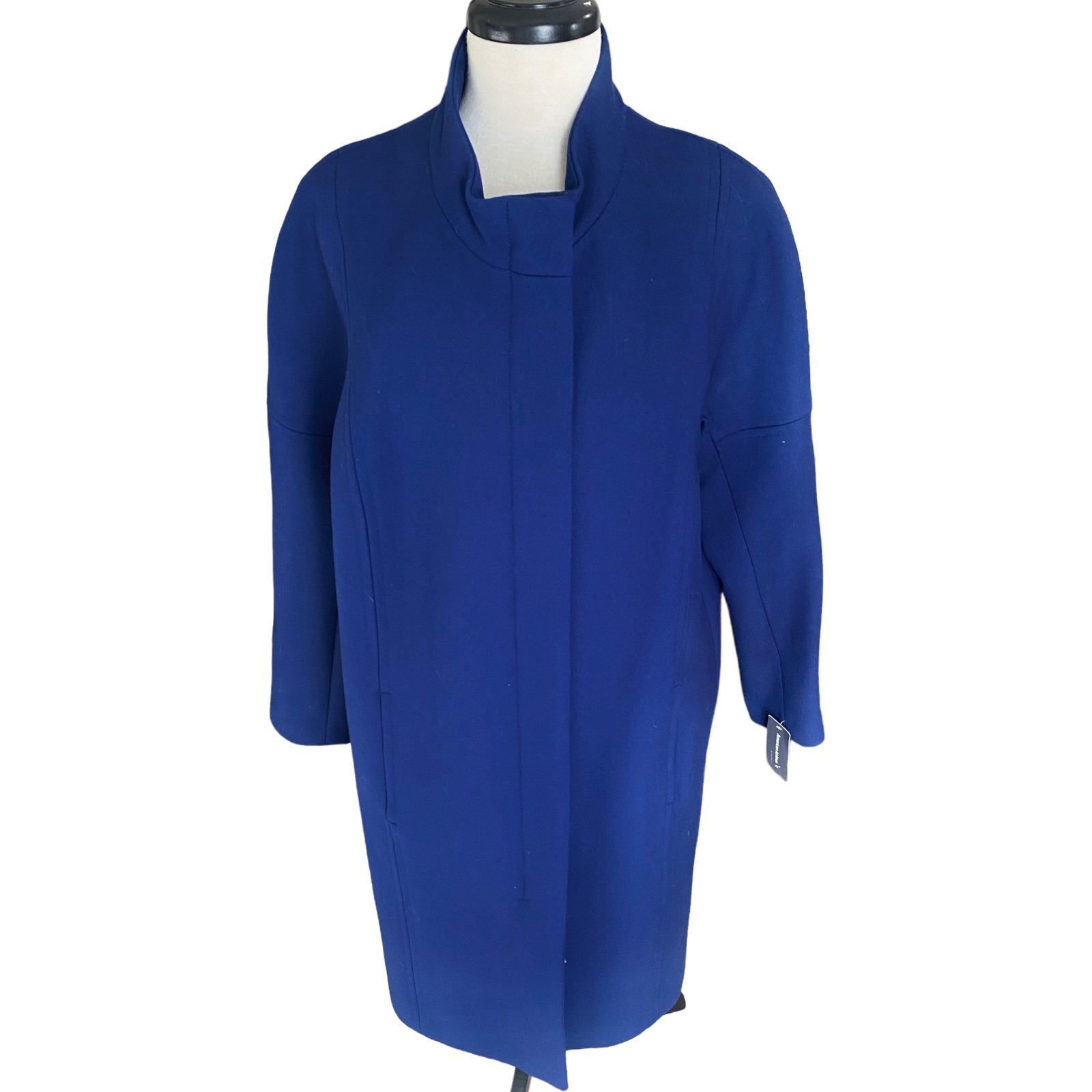 NWT AMERICAN AIRLINES Womens Flight Attendant Cobalt Blue Topper Coat Size 14R