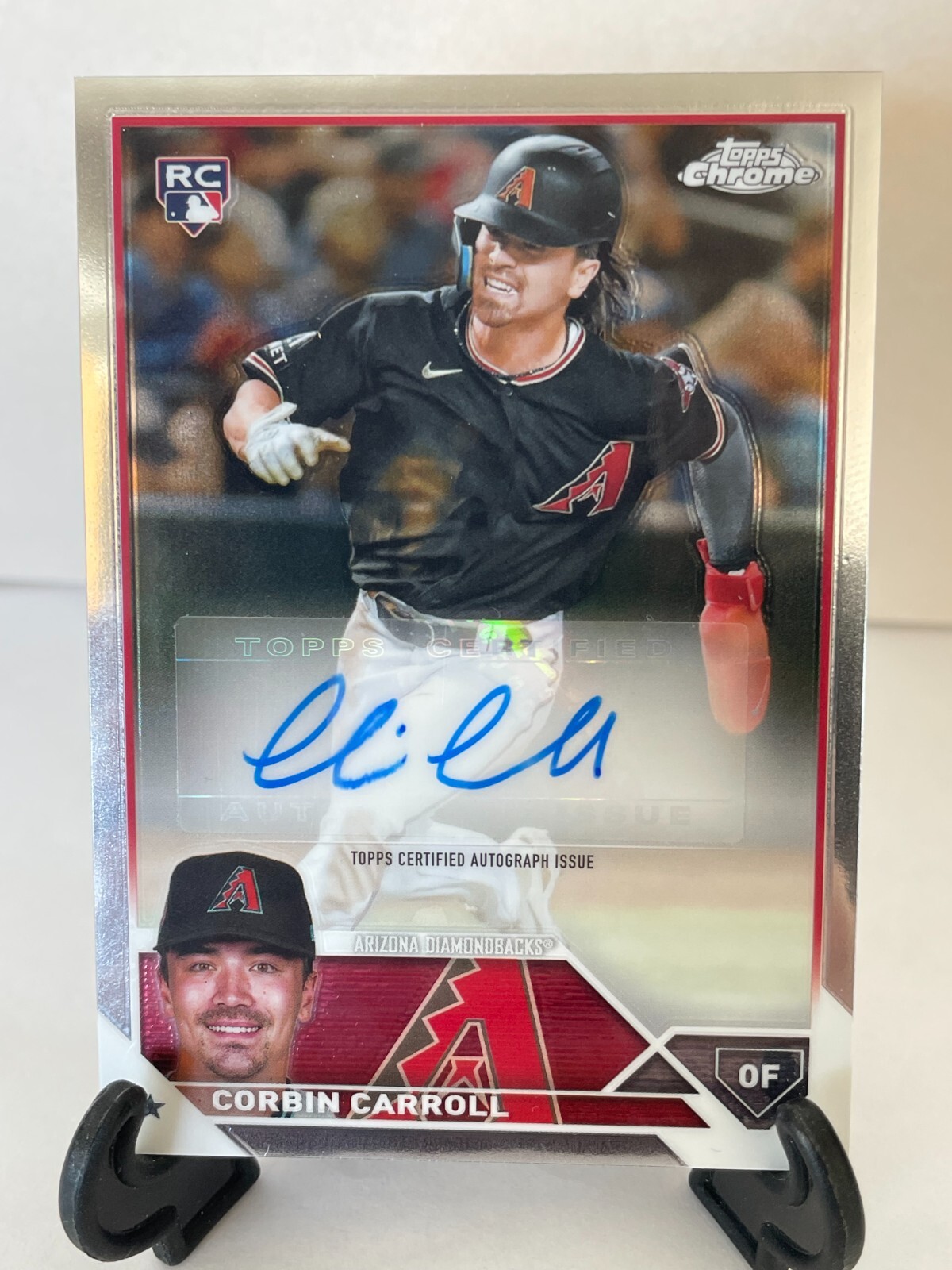 Corbin Carroll RC Auto 2023 Topps Chrome AC-CCA Arizona Diamondbacks