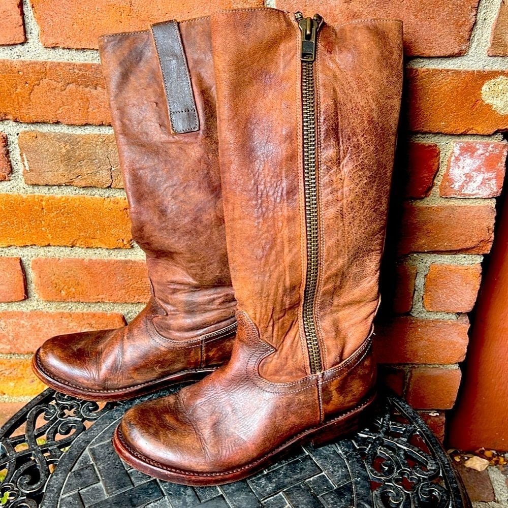 Freebird-BRUSL Tall brown leather boots- Size 6