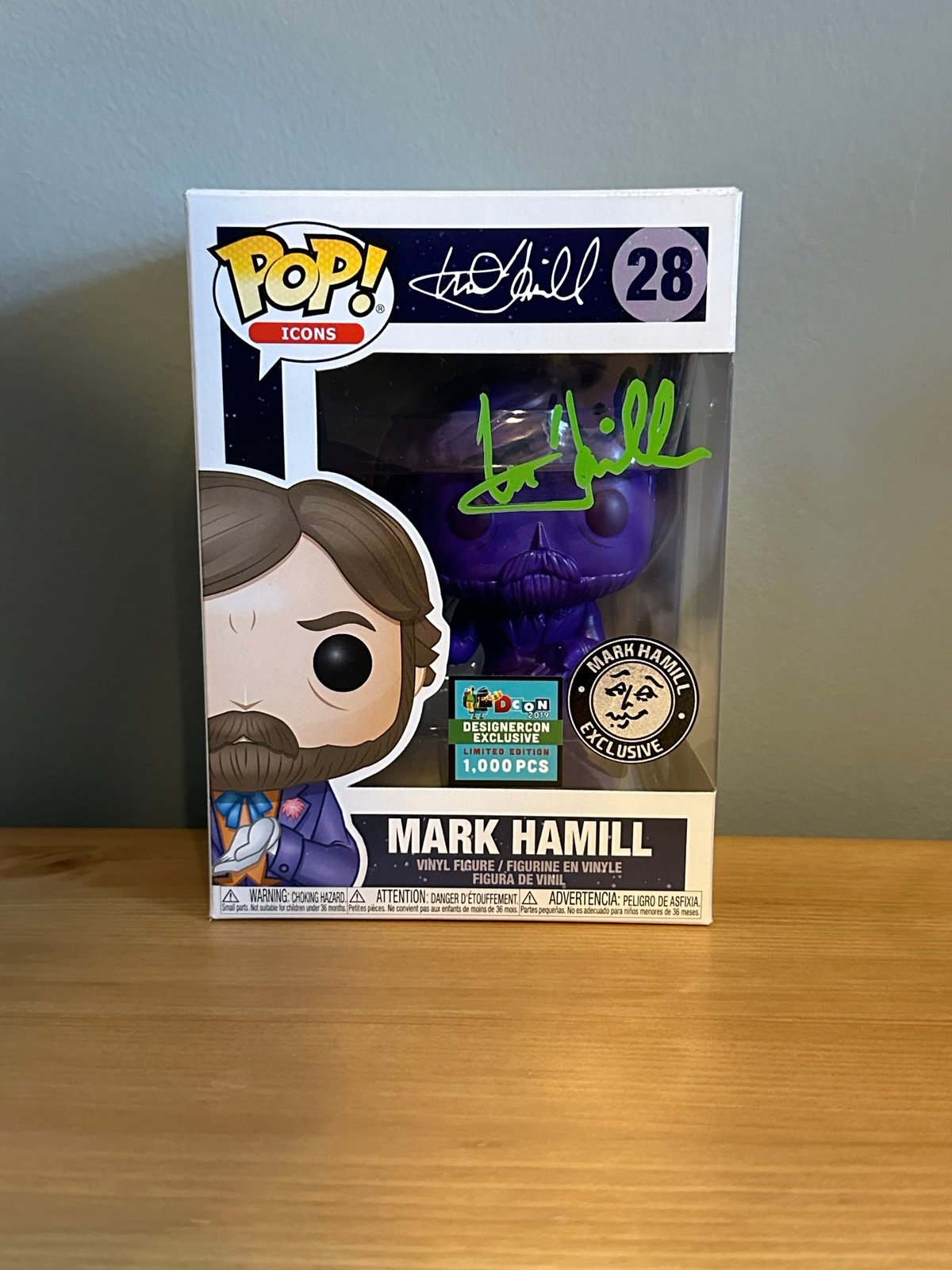 Mark Hamill signed funko pop #28 The Joker