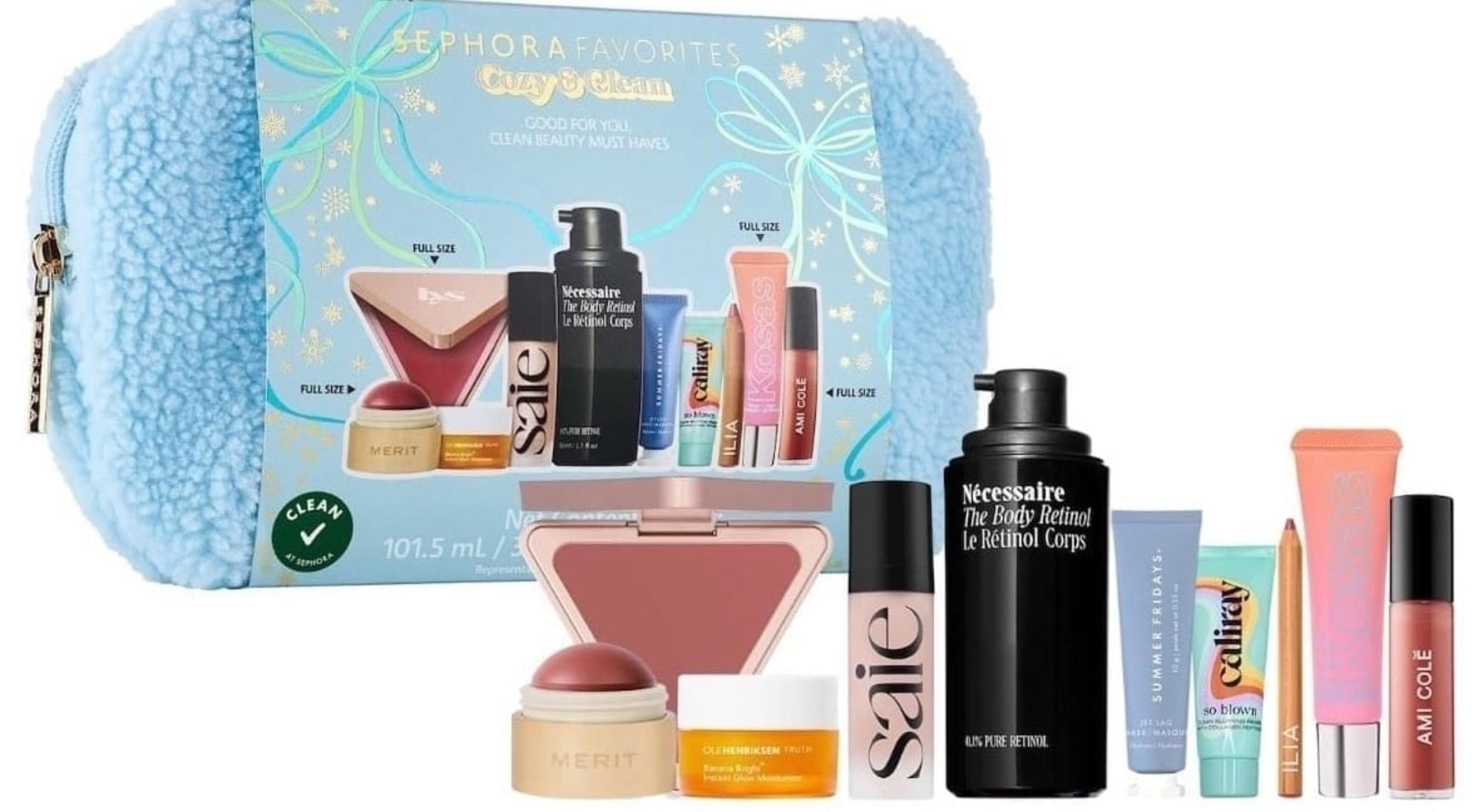 Sephora Favorites Cozy and Clean Makeup and Skincare Set