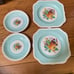 Aqua Johnson Bros. fruit plates