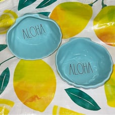 Rae Dunn ALOHA SEASHELL 2~ bowls