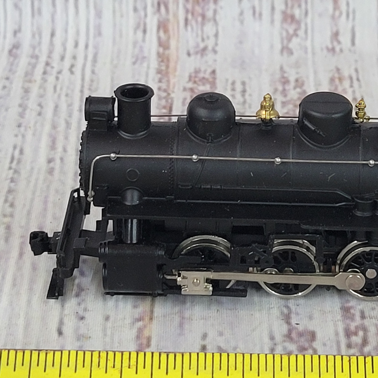 Vintage Bachmann USRA 0-6-0 & tender w/ smoke H.O. scale black/ red roof Tested