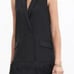 The Limited Sleeveless Blazer, Vest, Dress, Small Black Button Up Fringe Lined